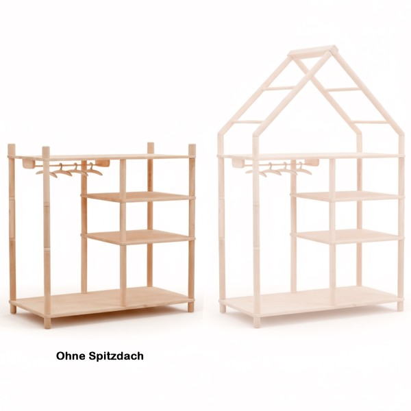 Kleiderschrank ohne Spitzdach